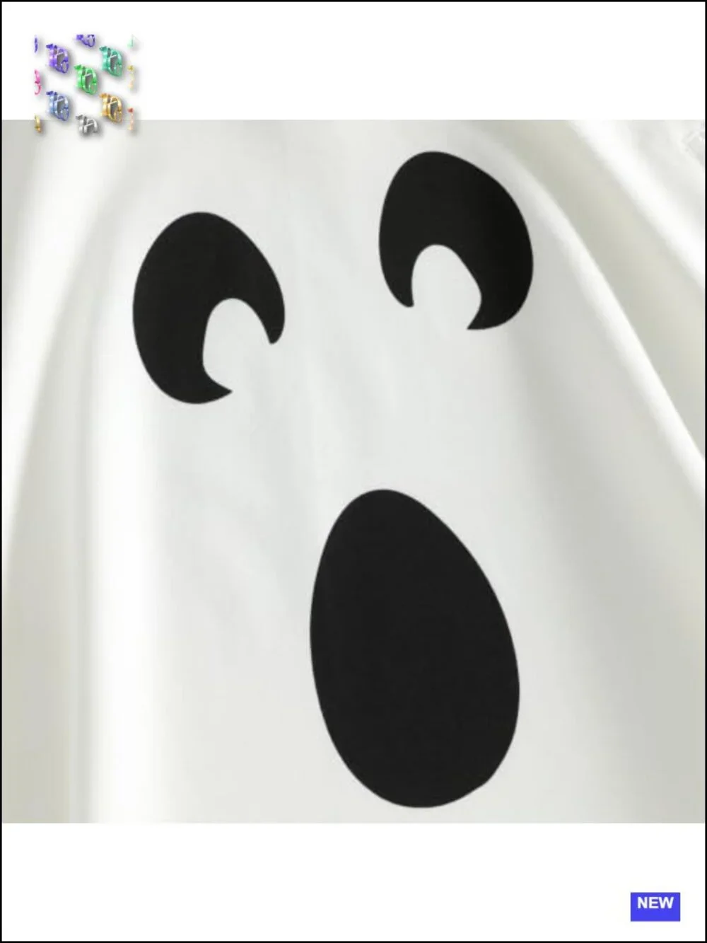 Toddler Baby Ghost Costume Hooded Cape Halloween Outfit Cotton Blend